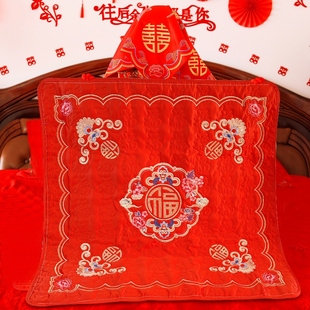 结婚被子坐福被i新娘床上坐福垫婚房布置喜被压床婚庆陪嫁用品大