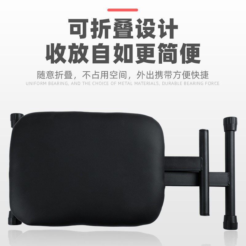 皮质古筝琴凳可升降折叠拉二胡电钢琴凳单人便携S吉他扬琴凳子简
