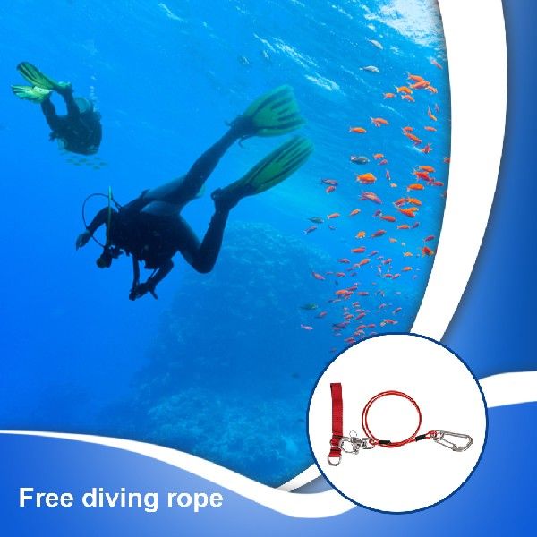 速发Diving Freediving Lanyard Safety Rope Scuba Ropes Dive