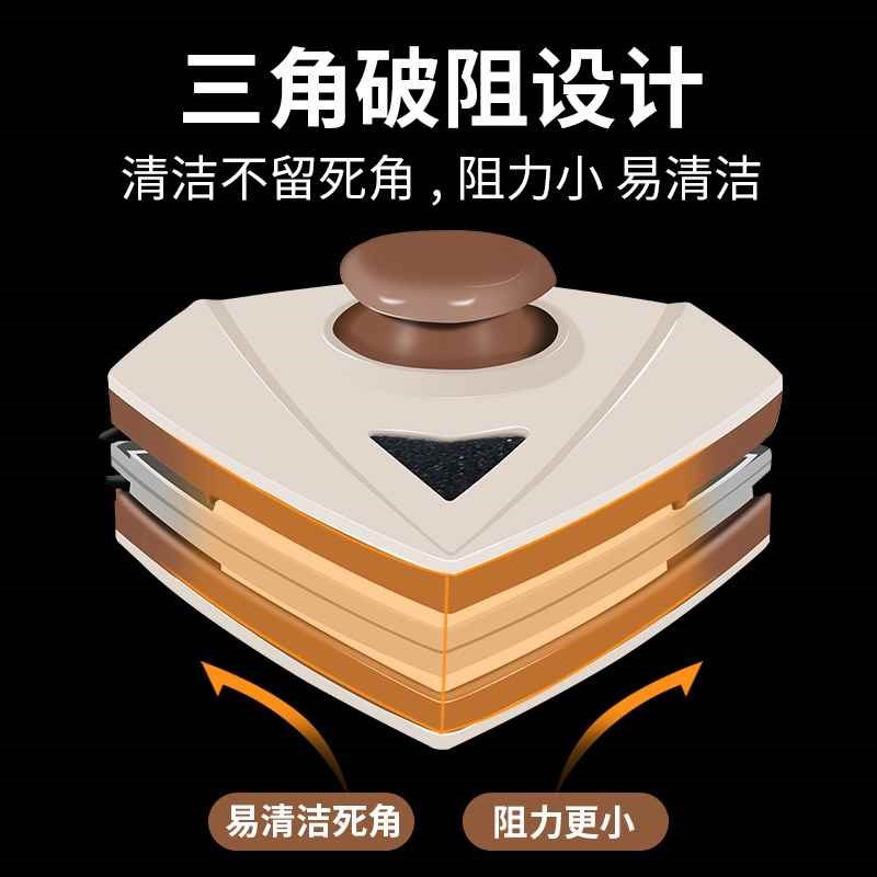 【折扣】擦玻璃家用双面擦高楼双层搽窗户器清洗三层厚刷强磁中空