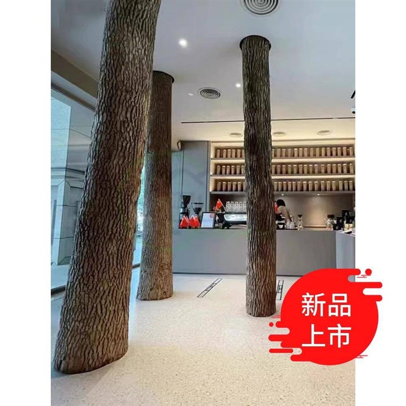 香樟树干枝造型漫咖啡厅酒吧餐厅枯木摆件落地装饰造景干树枝去皮