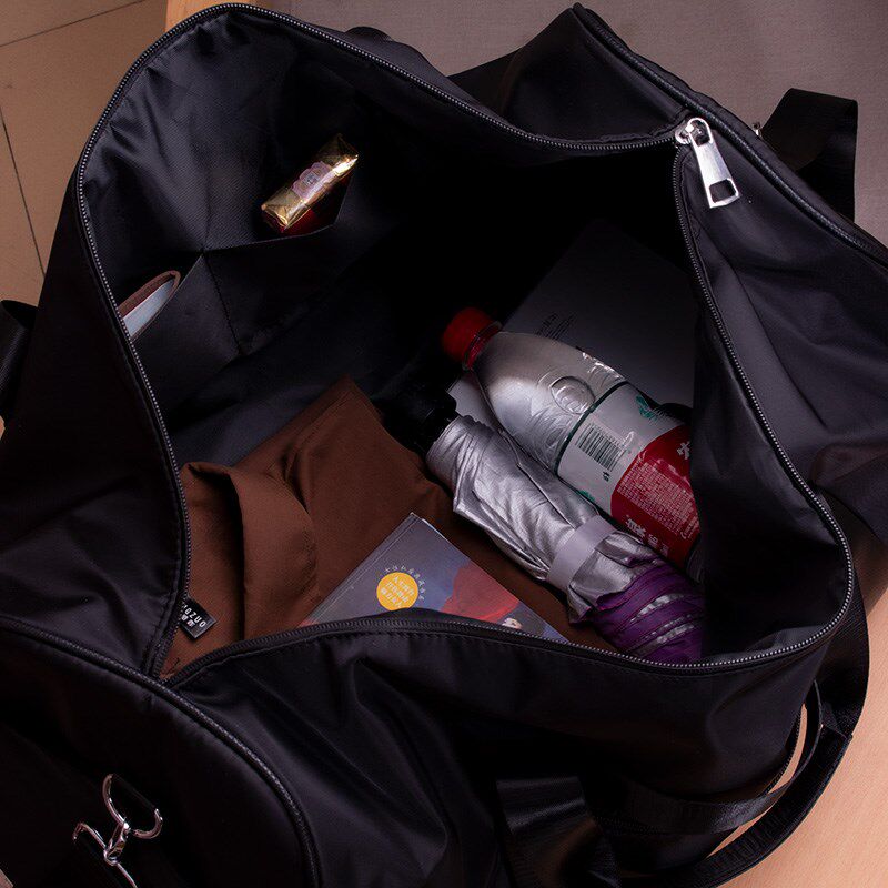 旅行包男士出差商务手提包单肩斜挎背包超大容量行李袋帆布收纳袋