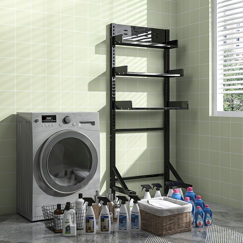 新疆可调节阳台滚筒洗衣机置物架上方架子落地卫生间多功能翻