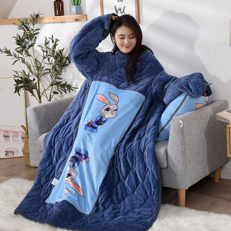 车载多功能懒人被带袖可穿抱枕被子两用办公室午睡小X毛毯冬季加,居家布艺,抱枕被,淘宝优惠券,粉丝福利购,淘宝优惠卷