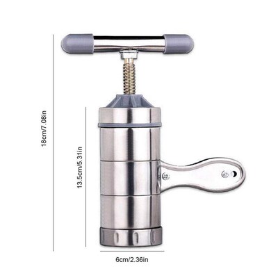 Manual Stainless Steel Noodle Maker Press Pasta Cutter Kitch