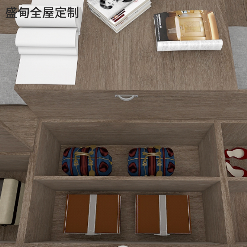 上海榻榻米床衣柜一体卧室现代简约小户型多功能整体全屋定制家具