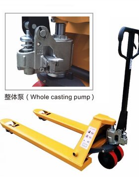 爆品外销款手动液压堆高机 t托盘搬运车 2t 3吨 油压拖板车 手动