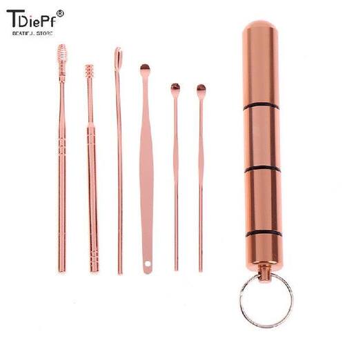 热销Ear Wax Removal Kit Reusable Stainless Steel Earwax Remo