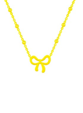 新款蝴蝶结钛钢项链女轻奢高级感百搭不掉色H18K金甜美ins风锁骨