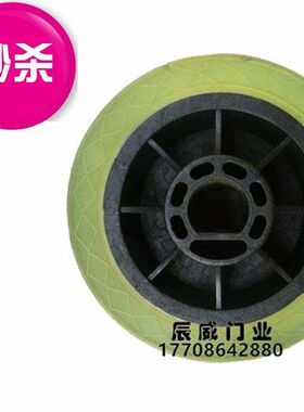 伸缩门拉闸◆新品◆门工r厂电动驱动轮半圆轴机头轮子无轨大轮橡