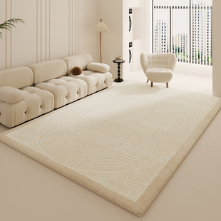 毛绒地毯简约X卧室房间地 奶油风客厅地毯轻奢高级沙发茶几毯加厚