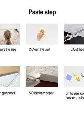 10pcs Self-Adhesive Wallpaper Faux Foam Real Bricks Effect W