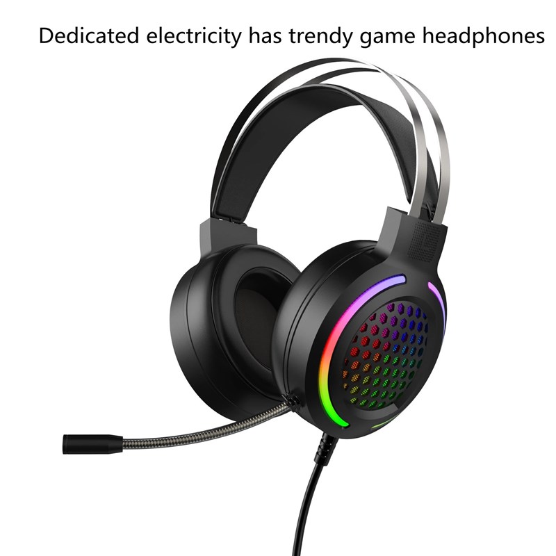 推荐X2 RGB Game Luminous Earphone Wired USB Computer Network