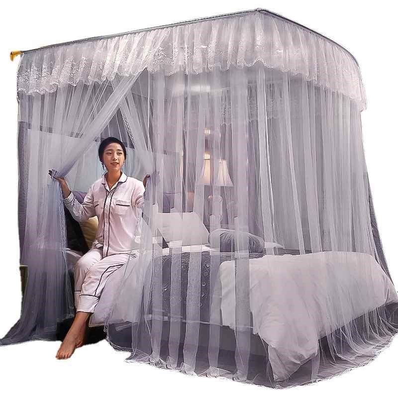 【折扣价】u型伸缩落地蚊帐支架杆加粗加厚家用卧室公主风宫廷202,床上用品,蚊帐,淘宝优惠券,粉丝福利购,淘宝优惠卷