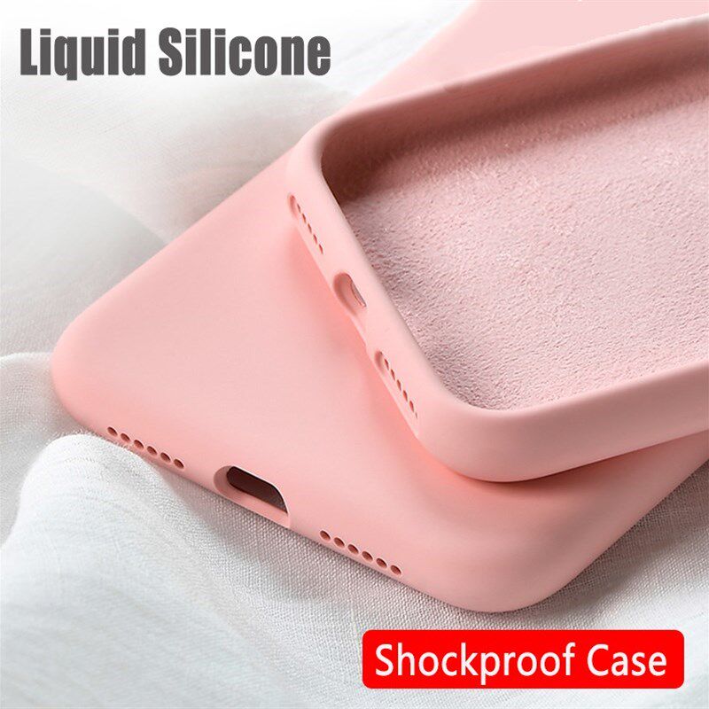 Liquid Silicone Case For Huawei P30 Lite P10 P20 P40 Pro Or