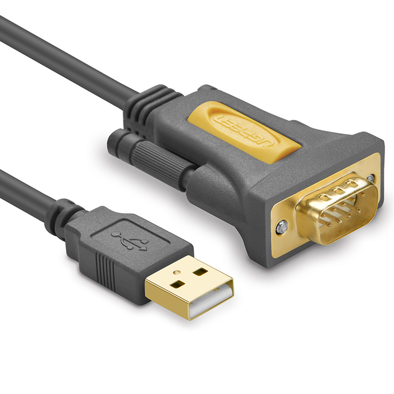 绿联CR104 usb转串口线公或母线 9针转usb-232com口转rs232串口母
