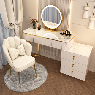 极速全实木梳妆台卧室现代简约小户型北欧轻奢网红ins风化妆桌子