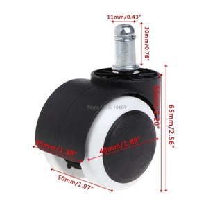 Office 5Pcs Wheel Swivel Chair Casters For Mute Bag Home