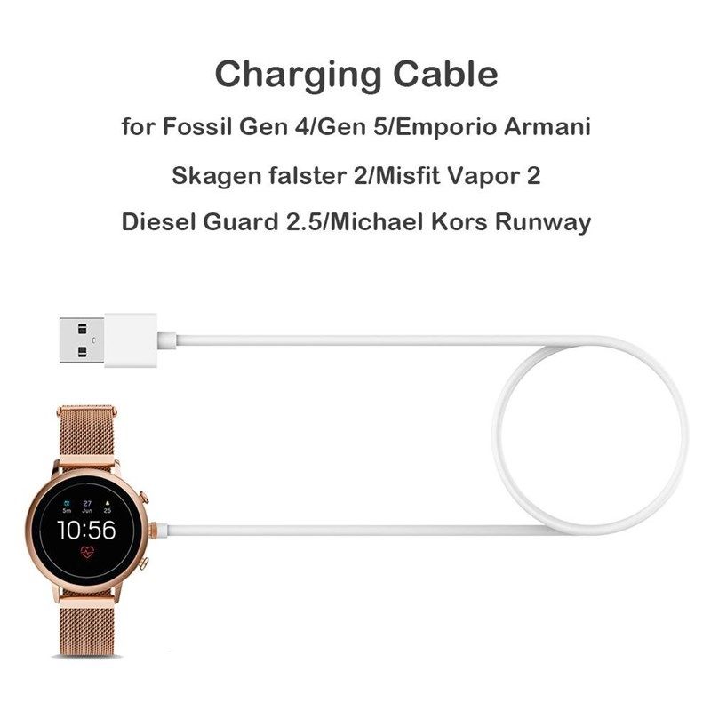 USB Watch Charger Power Adapter for Emporio Armani Skagen Fa