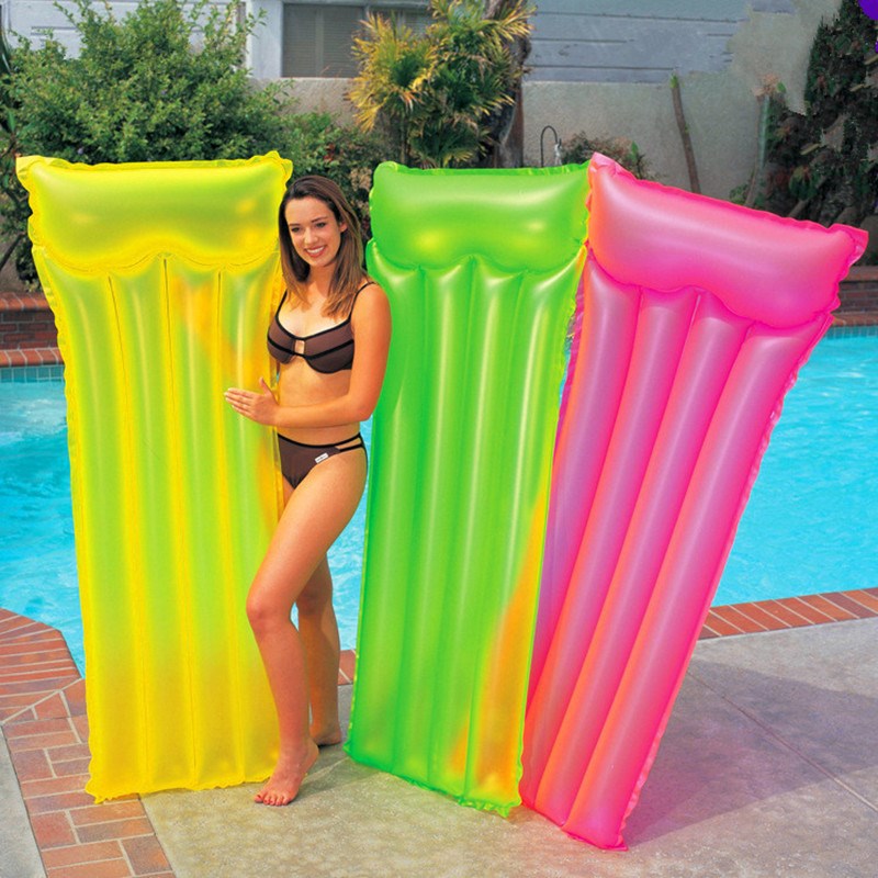 2019 New Inflatable Swimming Float Bed Fluorescent Pool Floa-封面