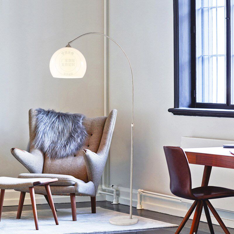 简约小号钓鱼灯北l欧客厅沙发书房家用灯灯具立式阅读落地灯台灯