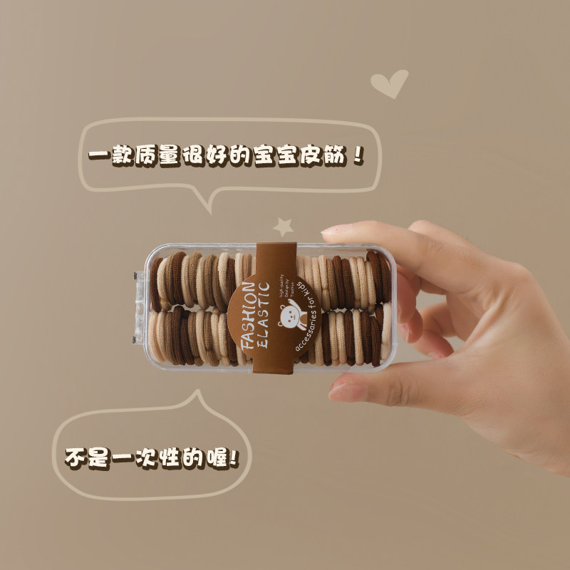 热销宝宝发圈不伤发扎头发发绳女童头饰高弹力儿童橡皮筋女孩皮套