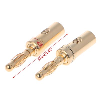 Durable 8 Pcs 4mm Brass Audio Speaker Wire Cable Screw Banan