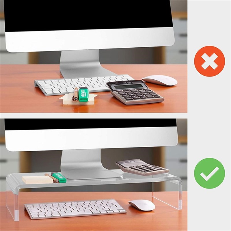 New Premium Acrylic Computer Monitor Stand Neck Protection M