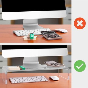 Computer Monitor Stand New Protection Acrylic Neck Premium