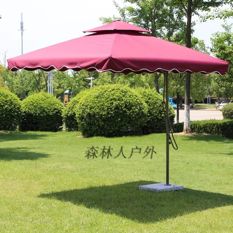 现货户外遮阳伞庭院伞站岗亭伞太阳伞 扳手伞沙滩伞花园折叠伞香