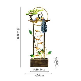 直销新品大型落地循环流s水客厅玄关电视柜旁办公室装饰招财摆件