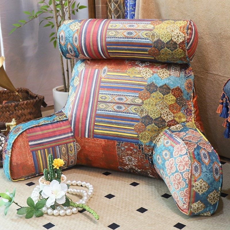 美式床头靠枕大靠背垫护腰护颈腰靠垫飘窗台沙发孕妇喂奶老人靠背,居家布艺,床头靠垫,淘宝优惠券,粉丝福利购,淘宝优惠卷