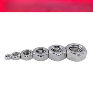 304不锈钢DINi934细牙外六角螺母细丝螺帽M3M4M5M6M8M10 M24M2茗