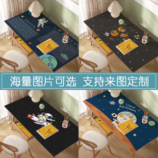 儿童太空梦书桌垫写字台桌面垫子定制小学生写作业硅胶书桌布男孩