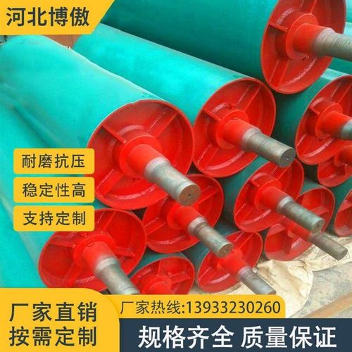 新品输送带传动改向滚筒包胶输送机配件笼式驱动滚筒无动力头轮