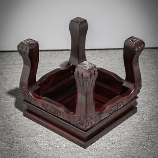 红木家具印尼黑酸枝客厅沙发茶几小凳子阔叶黄檀家用实木方凳矮凳