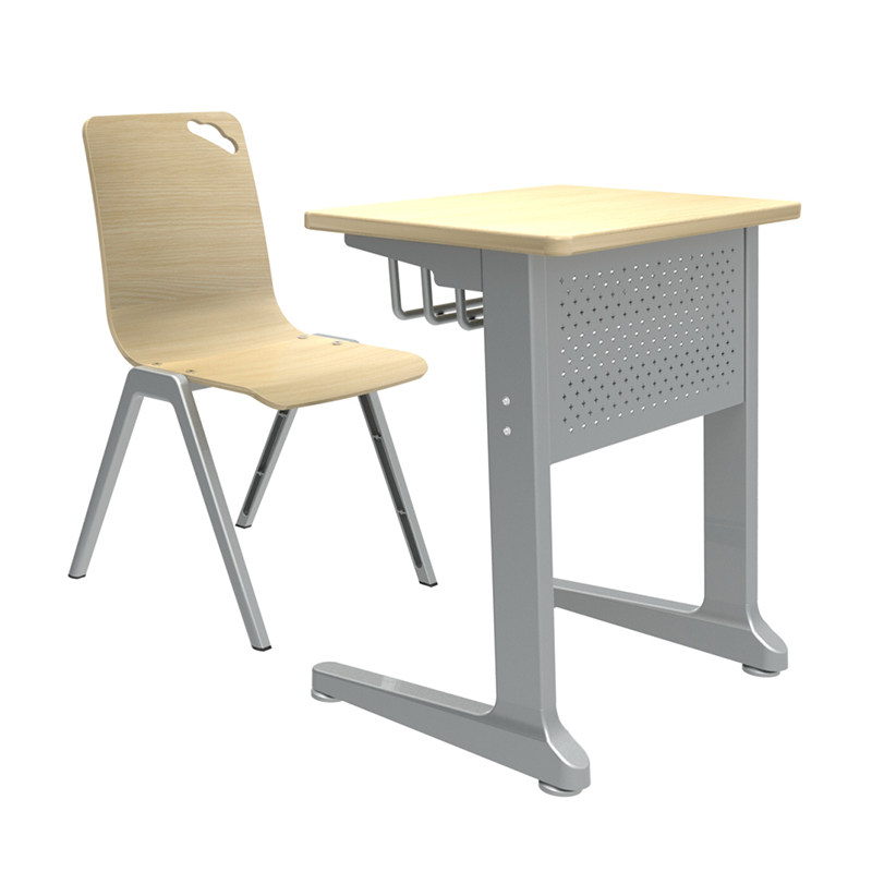 进口日本中小学生校园课桌椅套装单人培训桌双人长条桌学生辅导班