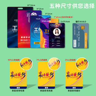 pvc工作证工牌定制工作牌胸牌挂人像卡嘉宾代表证定做参会证制作