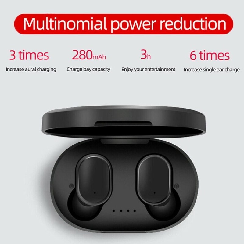 新品Wireless Earbuds A6S TWS Stereo Mini Bluetooth 5.0 Earph