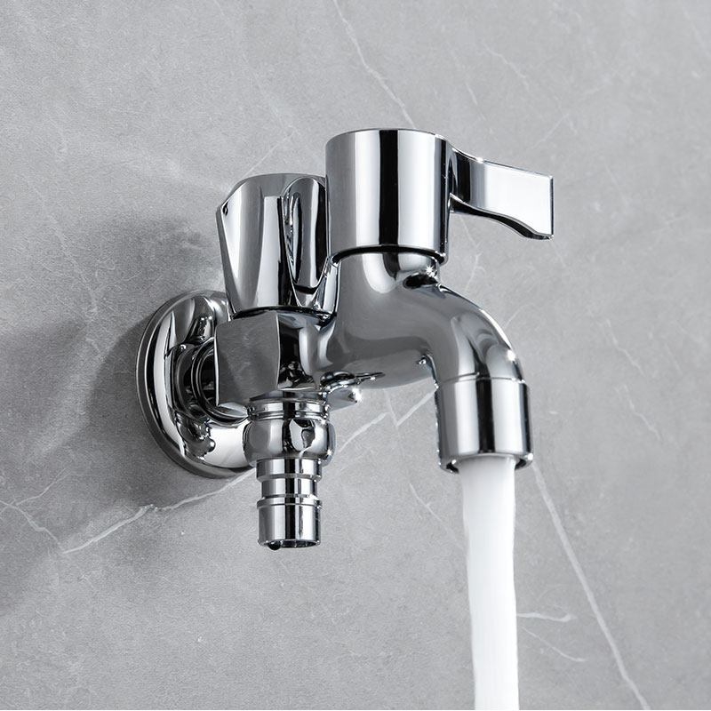 新品洗衣机水龙头一分二接头口转换开关嘴专用两通双出水一进二出