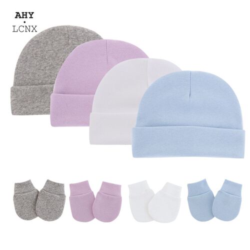 Winter Baby Hat Gloves Set Boy Girl Warm Cotton Kids Beanie