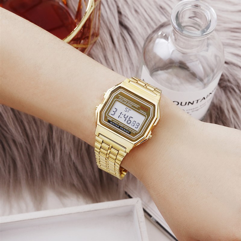 极速etal Sho s en Watches Women Electron Digital Display etr