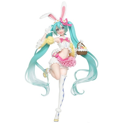 推荐初音未来模型 miku甜点时刻 芭菲抹茶色长裙初音景品主机壳摆