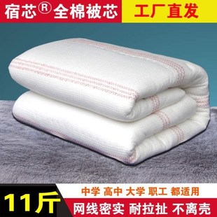 学生宿舍棉絮斤春秋被子被芯被棉被褥子单人加厚被冬8棉花床垫被