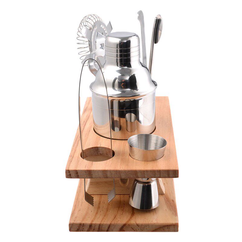 1Set Cocktail Shaker Bar Set Stainless Steel Bartender Kit M