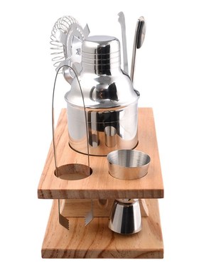 1Set Cocktail Shaker Bar Set Stainless Steel Bartender Kit M