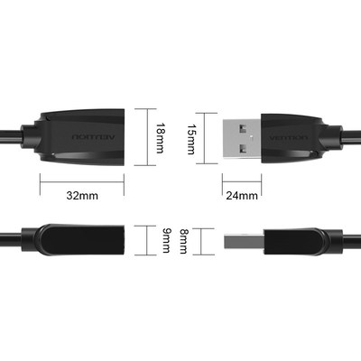 Vention USB 2.0 Cable USB3.0 Extension Extender Male To Fem