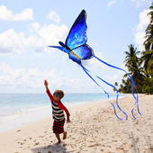 潍坊水晶蝴蝶风筝k线轮盘大人专用成人大型2022新款 儿童微风易飞