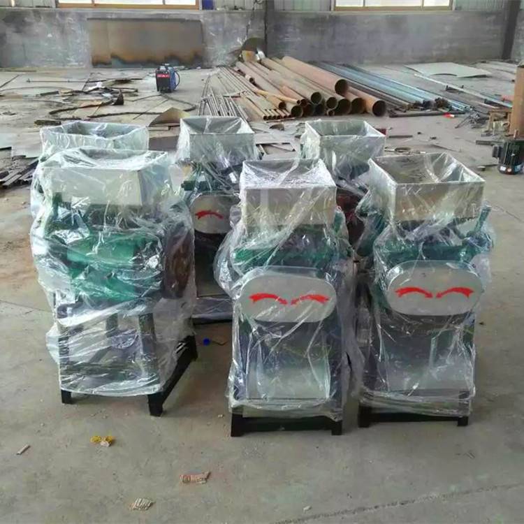 两相电粮食挤扁机 高粱花生破碎机大小可调小型家用挤扁机