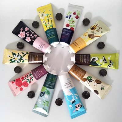 新品植物保湿滋润保湿护手霜 hand cream plant flower hand care